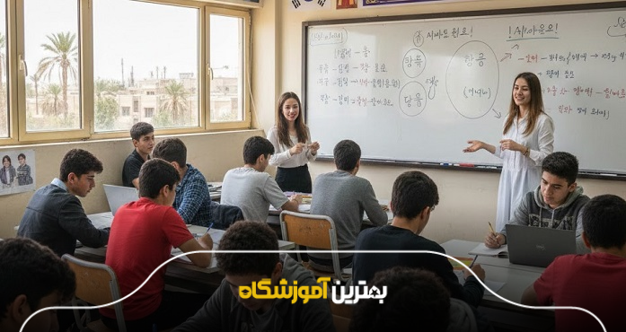 دورههای آموزش زبان کرهای در اهواز چگونه برگزار میشوند؟