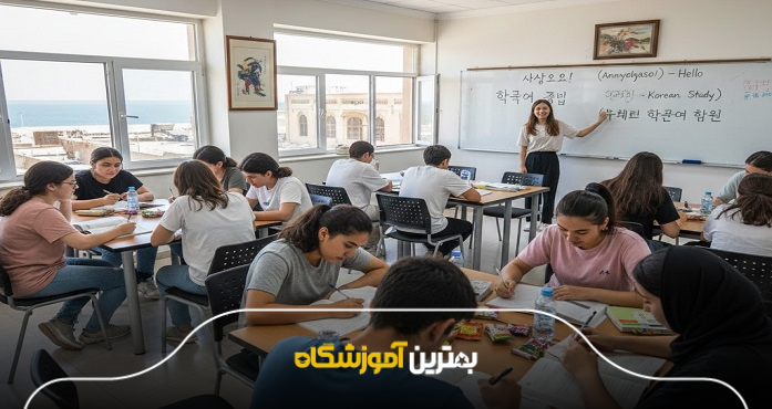 دورههای آموزش زبان کرهای در بوشهر چگونه برگزار میشوند؟