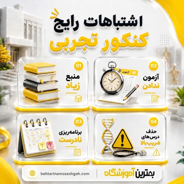 اشتباهات رایج کنکور تجربی