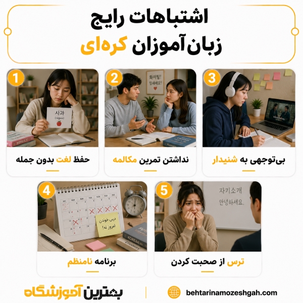 اشتباه رایج زبانآموزان کرهای