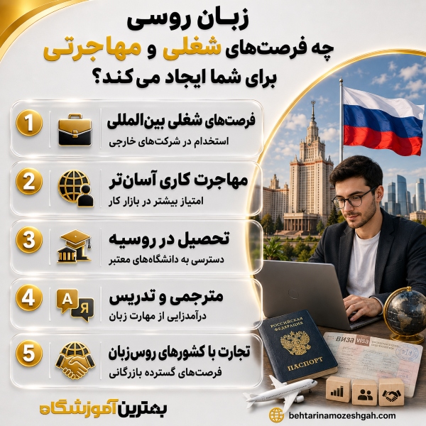 زبان روسی چه فرصتهای شغلی و مهاجرتی برای شما ایجاد میکند؟