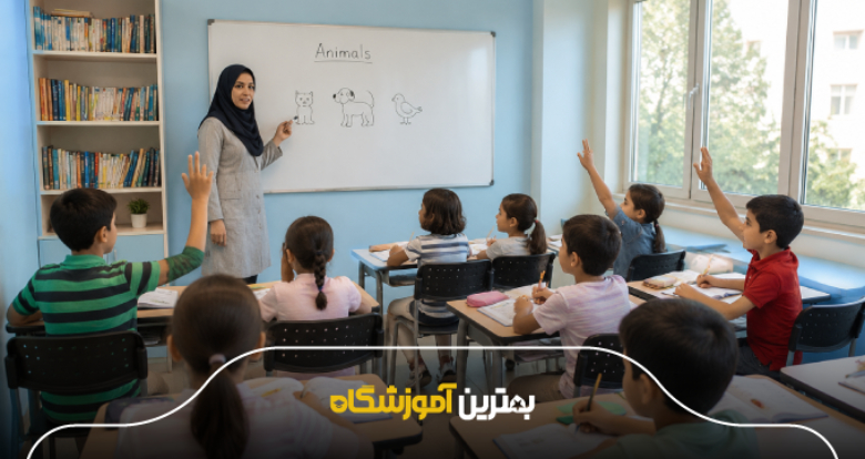 کلاس زبان کودکان در شیراز حضوری یا آنلاین؟